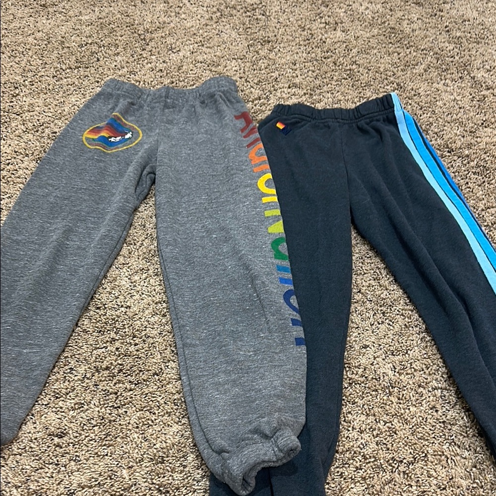 Aviator Nation Kids' Gray and Navy Joggers